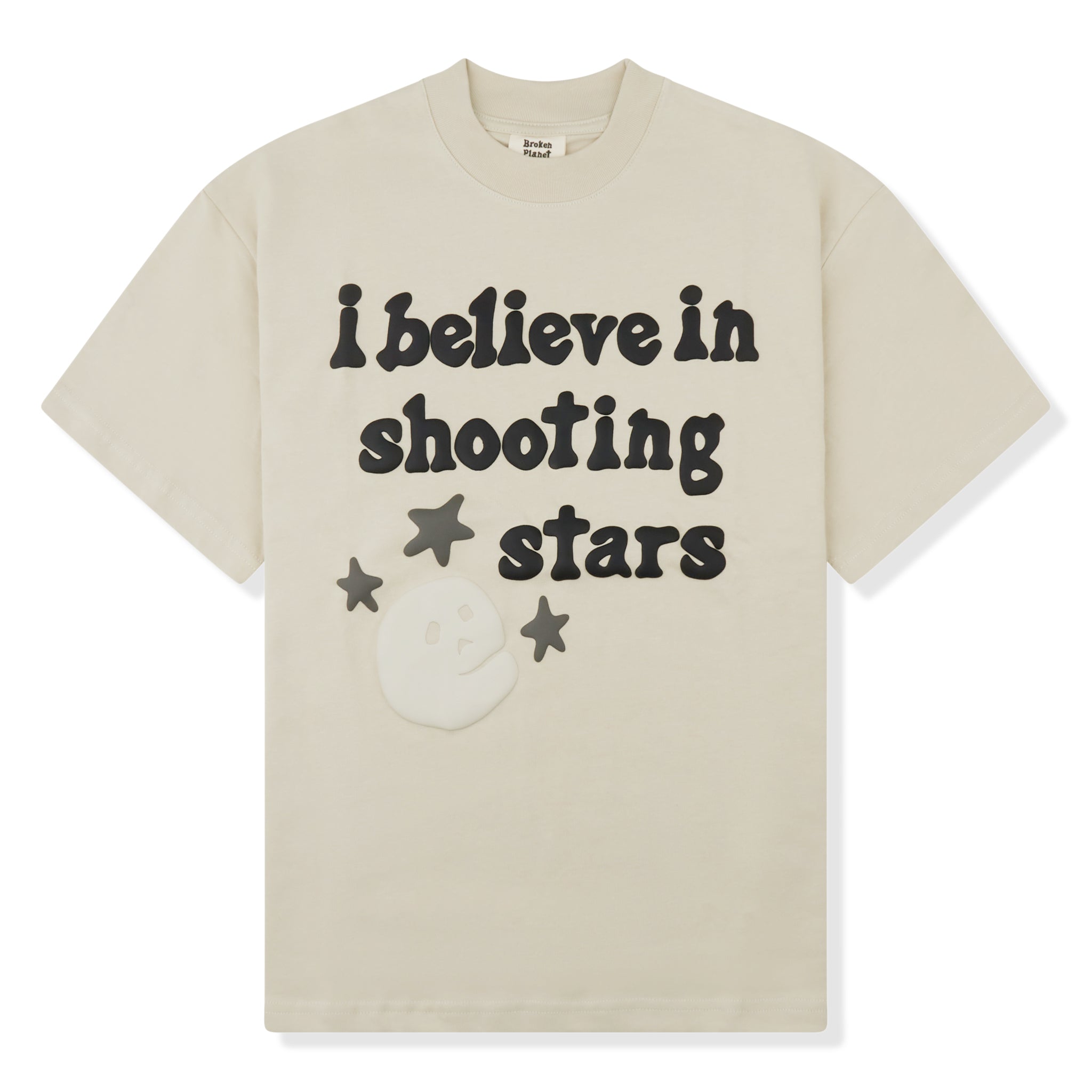 Image of Broken Planet I Believe In Shooting Stars Bone White T Shirt